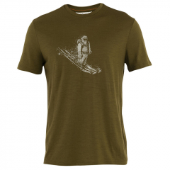 Icebreaker Men 150 Tech Lite SS Tee Skiing Yeti rövid ujjú póló