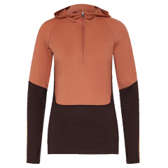 Icebreaker Women Mer 200 Sonebula LS Half Zip Hood hosszú ujjú póló