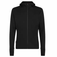 Icebreaker férfi 300 RF Descend LS Zip Hoodie pulóver