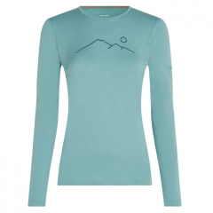Icebreaker női 200 Oasis LS Crewe Rainer Ridge póló