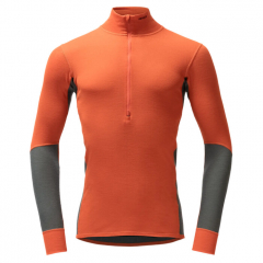 Devold WOOL MESH 190 ZIP NECK férfi hosszú ujjú póló