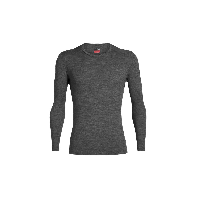 Icebreaker Mens 260 Tech LS Crewe hosszú ujjú póló