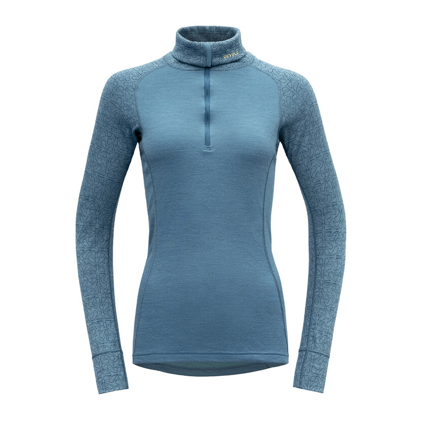 Devold DUO ACTIVE WOMAN ZIP NECK póló