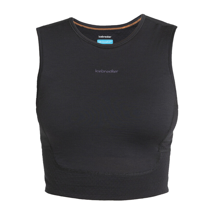 Icebreaker Women Merino 125 ZoneKnit™ Energy Wind Cropped trikó