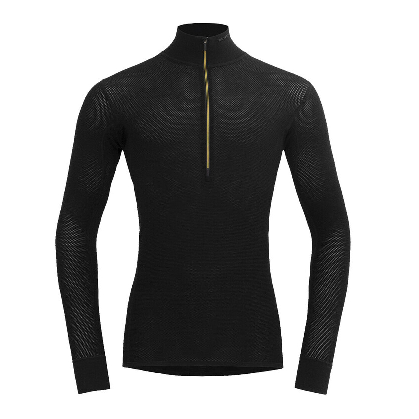 Devold WOOL MESH 190 ZIP NECK MAN hosszú ujjú póló