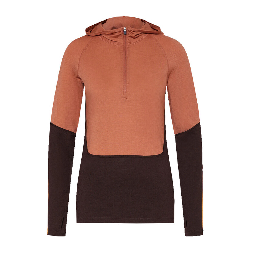 Icebreaker Women Mer 200 Sonebula LS Half Zip Hood hosszú ujjú póló