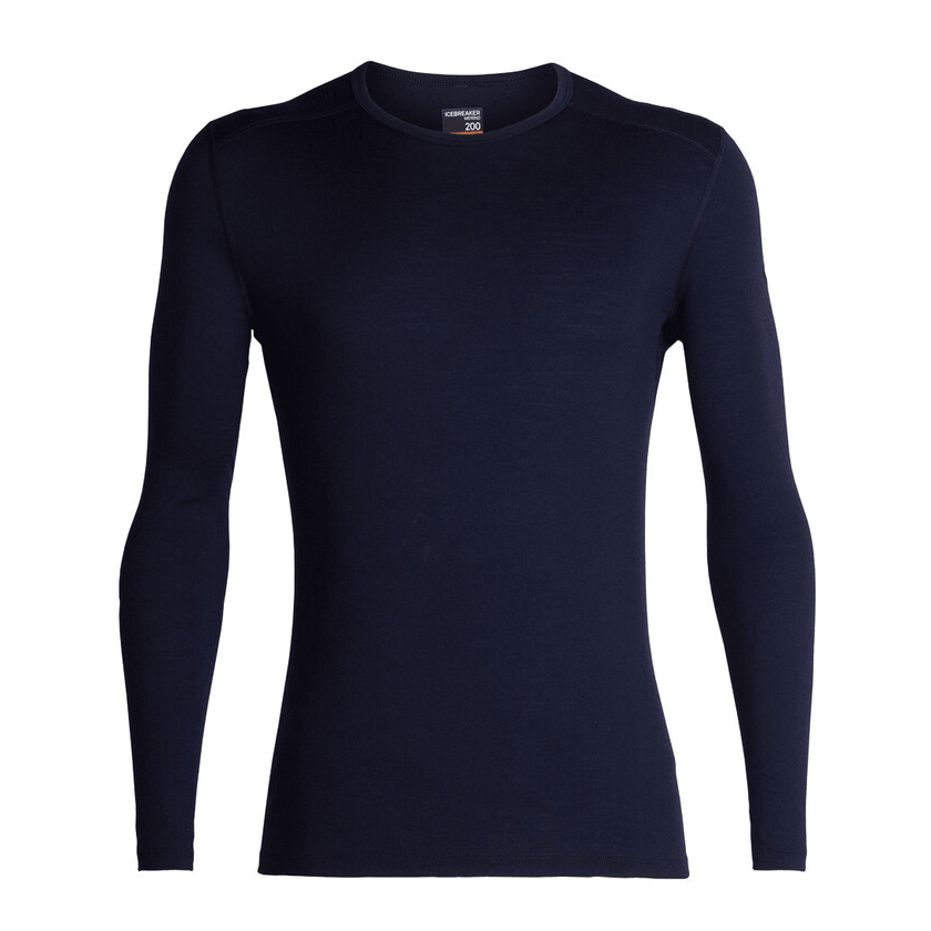Icebreaker Mens 200 Oasis LS Crewe póló