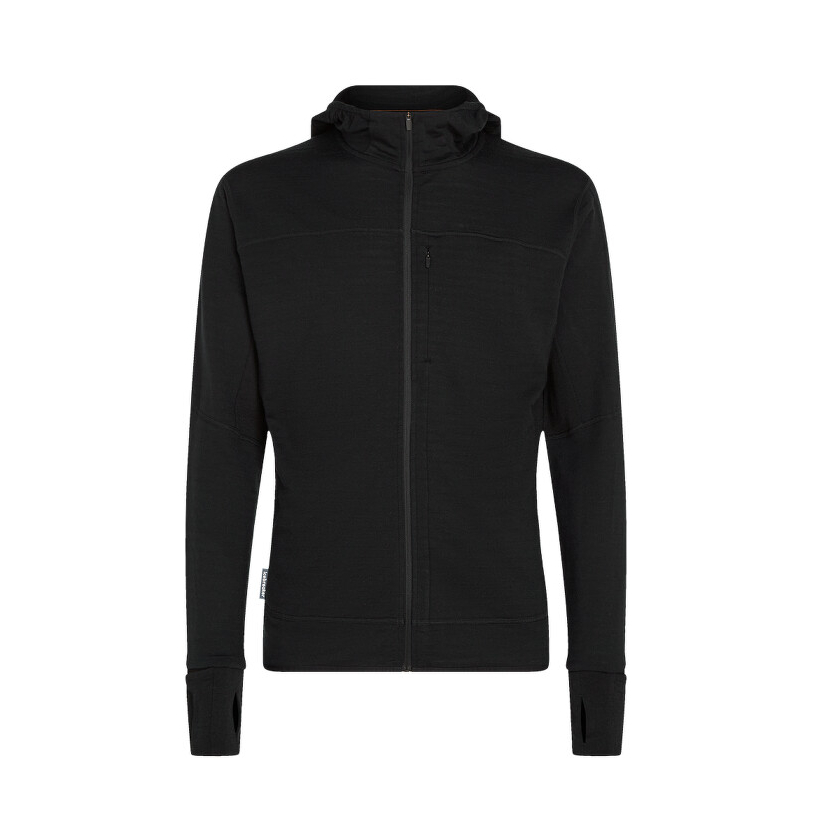 Icebreaker férfi 300 RF Descend LS Zip Hoodie pulóver