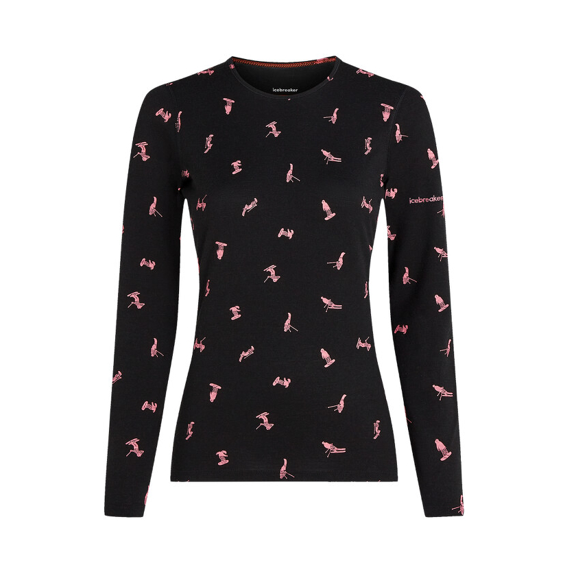 Icebreaker women 200 Oasis LS Crewe Ski Day póló