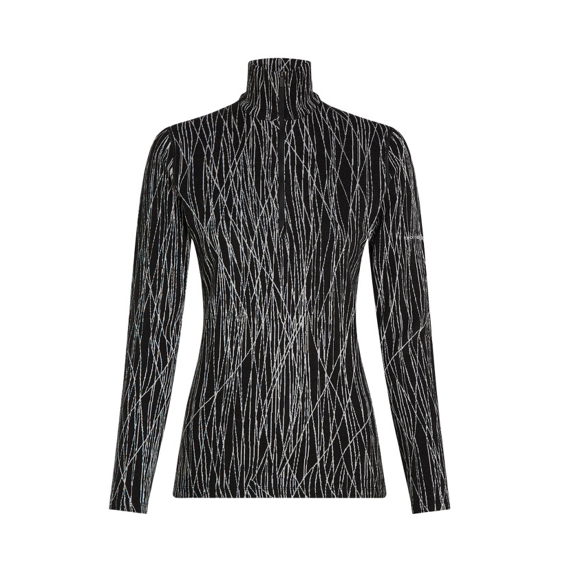 Icebreaker női 260 Vertex LS Half Zip Delta AOP póló