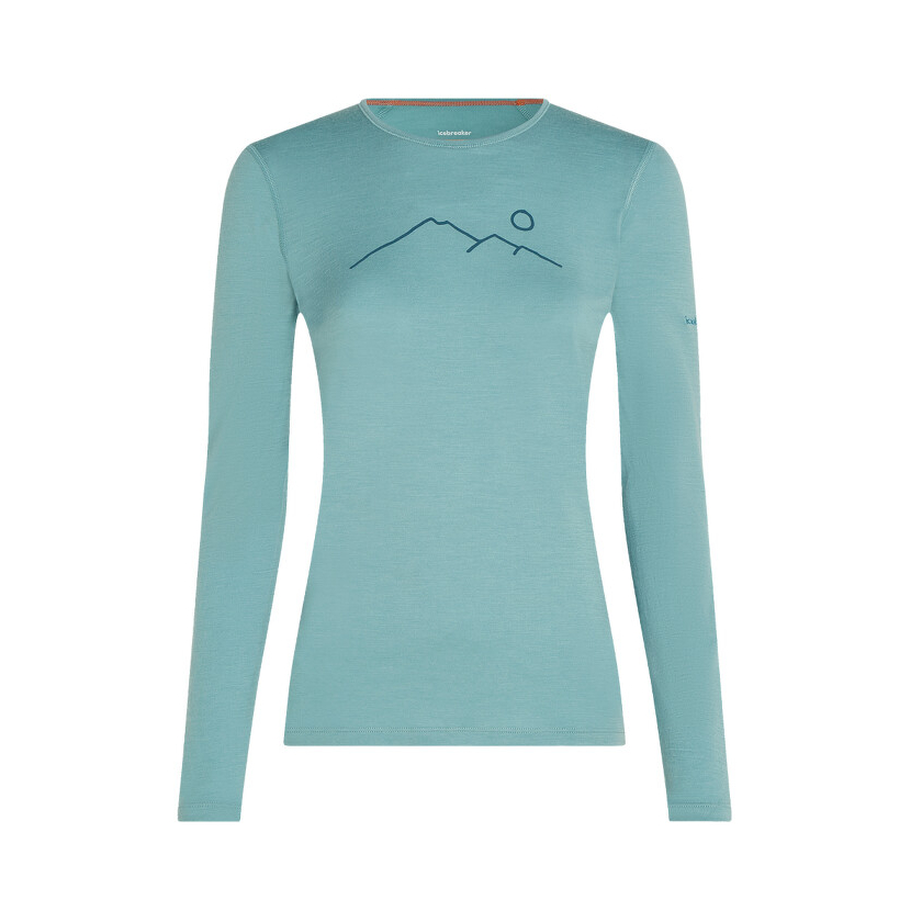 Icebreaker női 200 Oasis LS Crewe Rainer Ridge póló