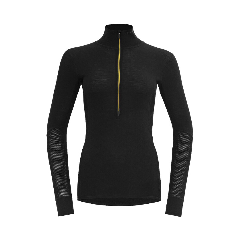 Devold WOOL MESH 190 ZIP NECK női póló