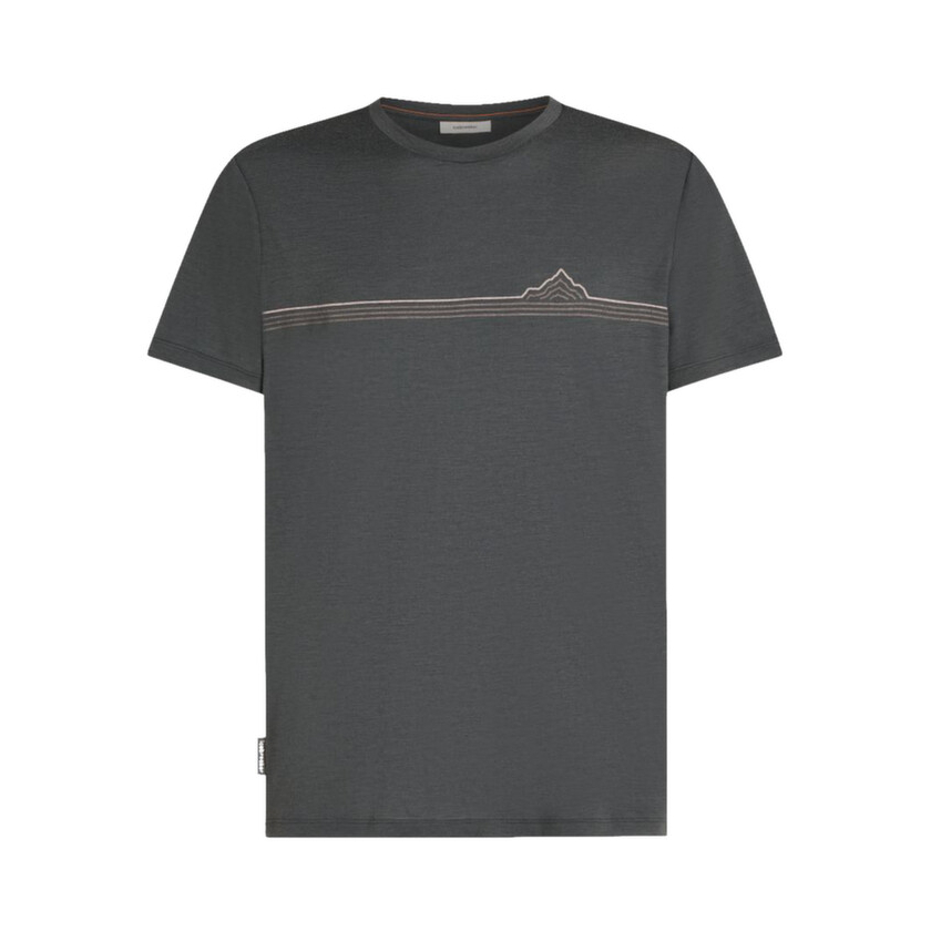 Icebreaker Merino 150 Tech Lite SS Tee Range Stripes férfi póló