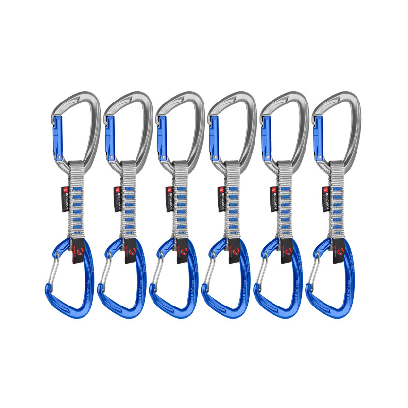 Mammut Crag Keylock Wire 10 cm Indicator 6-Pack Quickdraws expressz karabiner