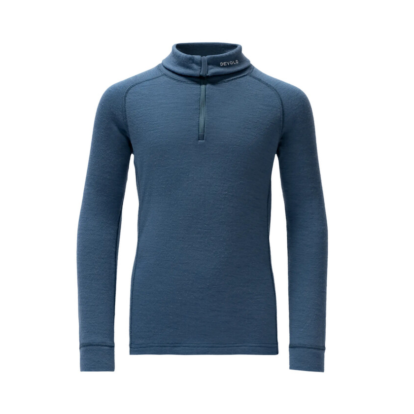 Devold DUO ACTIVE JUNIOR ZIP NECK hosszú ujjú póló