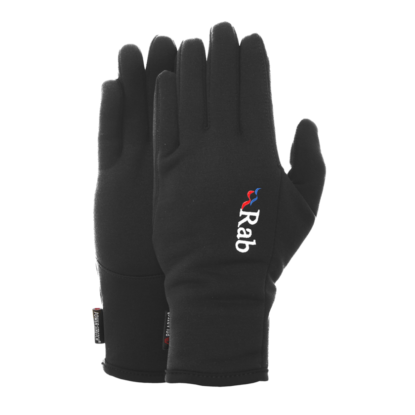 Rab Power Stretch Pro Glove fekete kesztyű